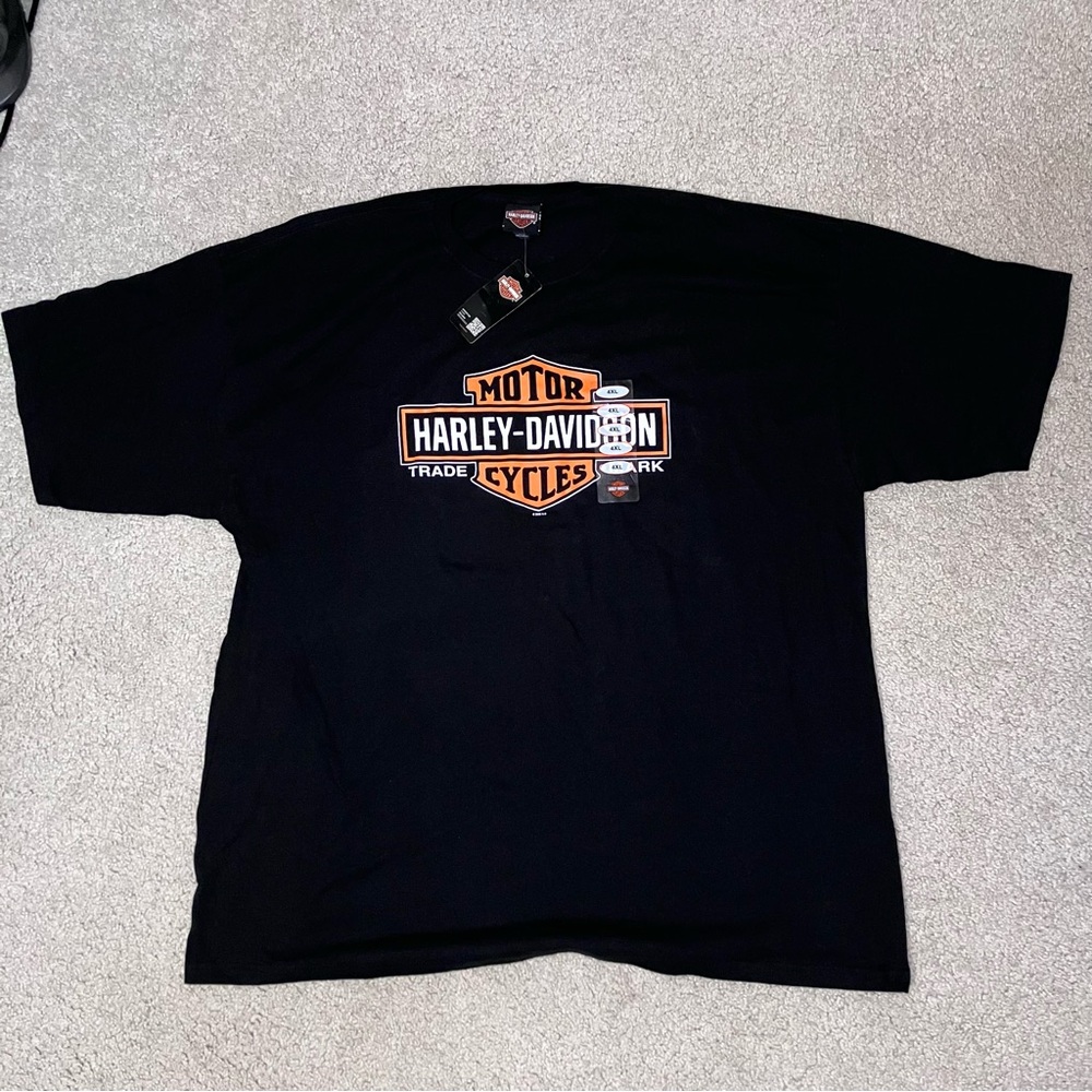 Harley-Davidson Black and Orange Tee